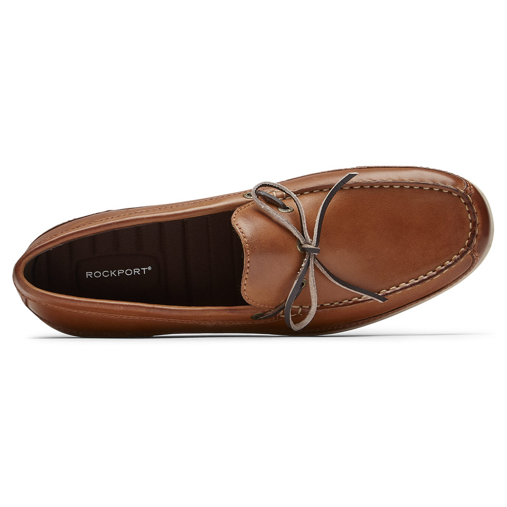 Rockport Mens Malcom Tie - Loafers Brown - OAI587934